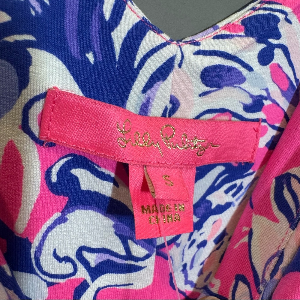 NWT Lilly Pulitzer Winslow Dress Pink Tropics Sun Drenched Size Small, S - Picture 9 of 13